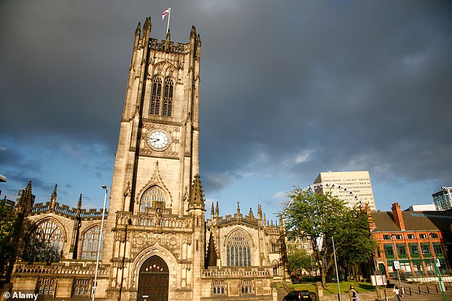 Manchester Cathedral.Aug 2008Image shot 08/2008. Exact date unknown.B4DA50