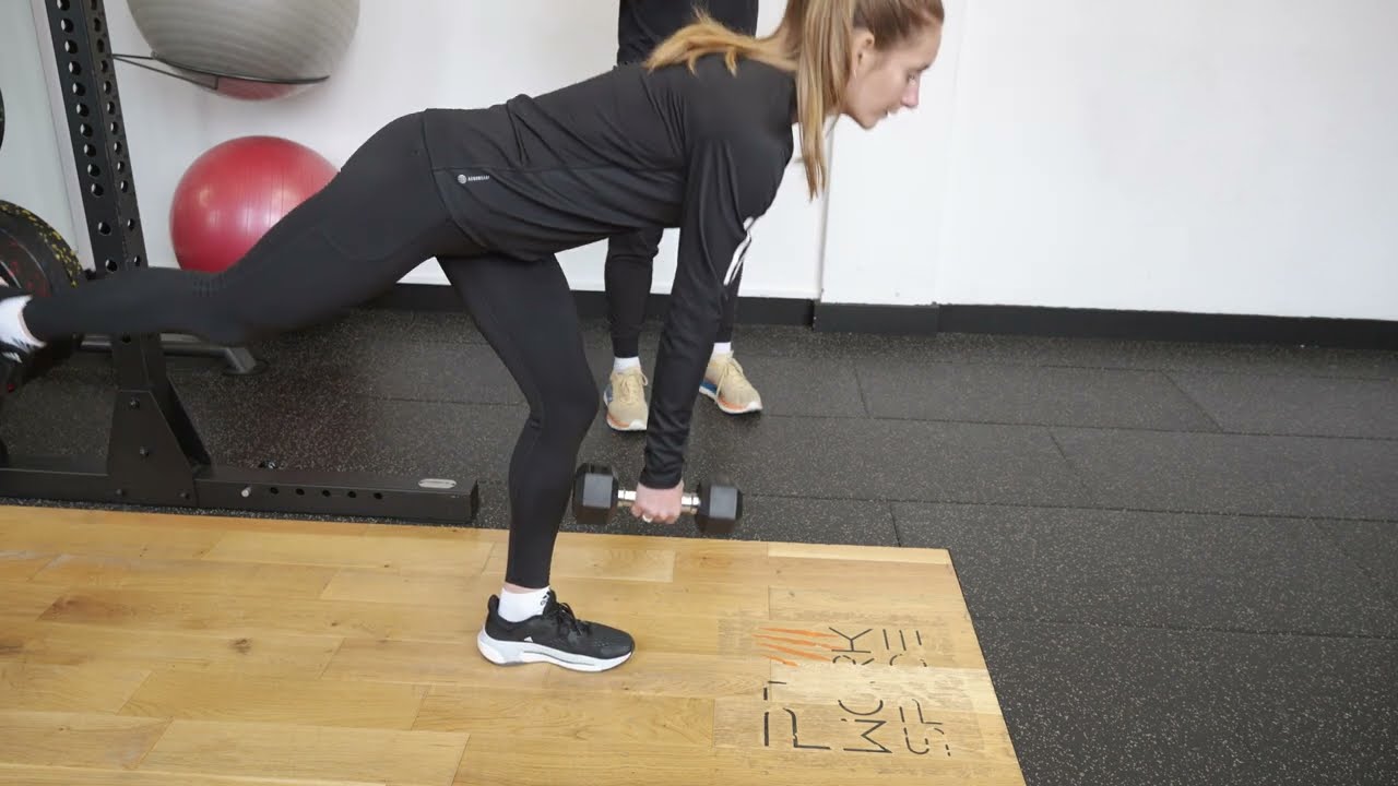 Single Leg Straight Leg Deadlift Tutorial - Proper Form and Technique - YouTube