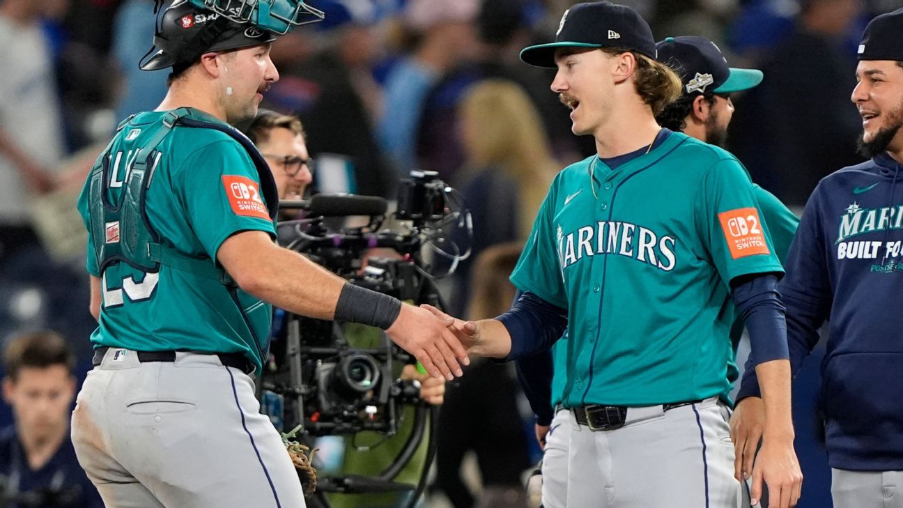Miller, Mariners silence Blue Jays' bats to win Game 1 of ALCS