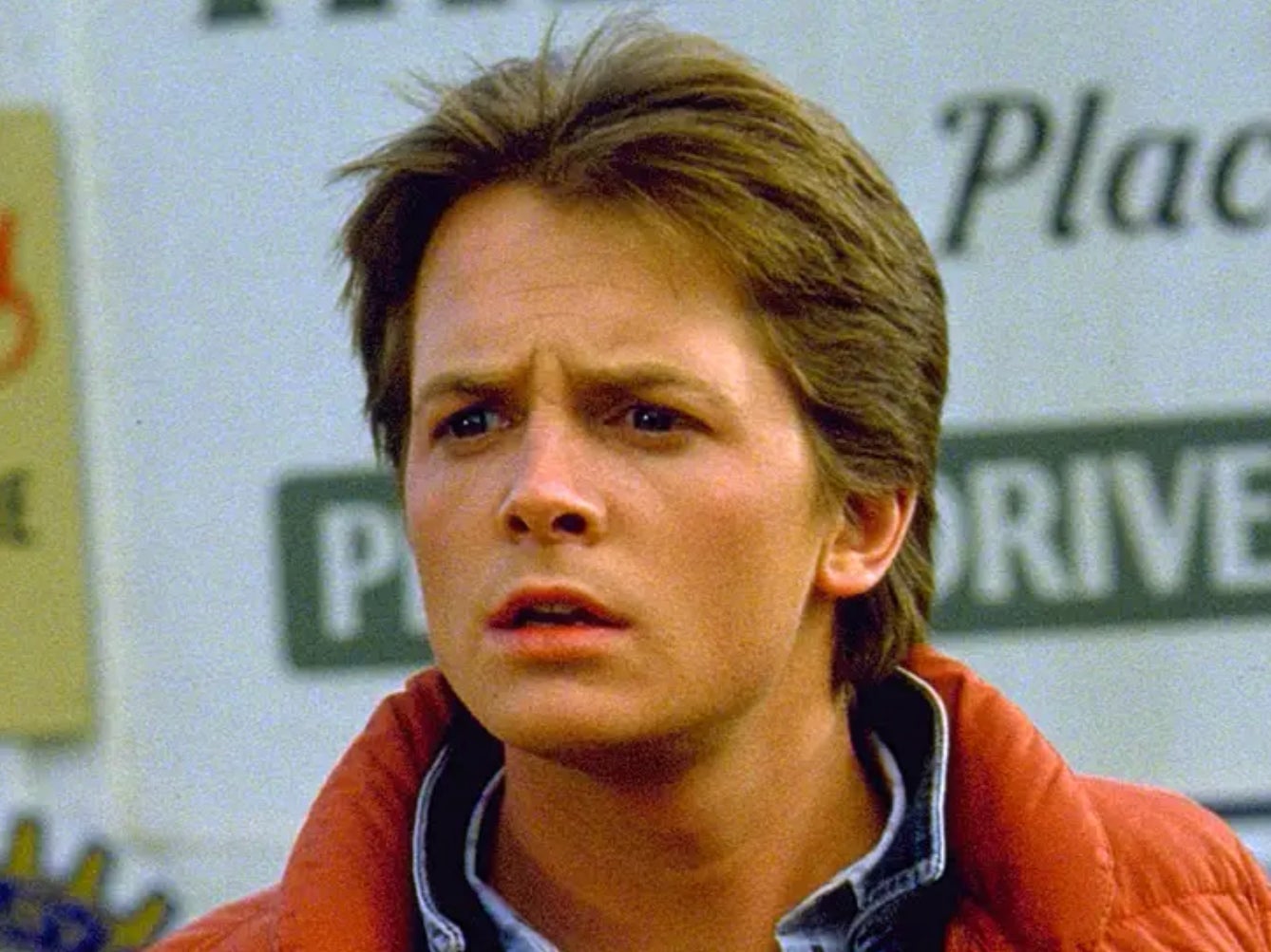Michael J Fox in ‘Back to the Future’