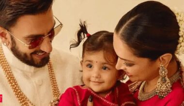 Dua Padukone Singh’s first picture revealed: Ranveer Singh and Deepika Padukone give fans a rare glimpse of their daughter on Diwali