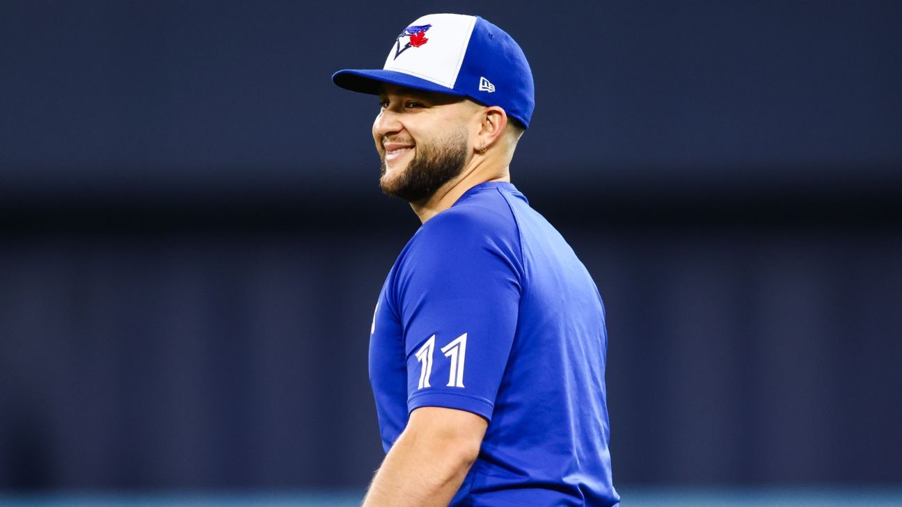 Bo Bichette not in Blue Jays' starting lineup for Game 2
