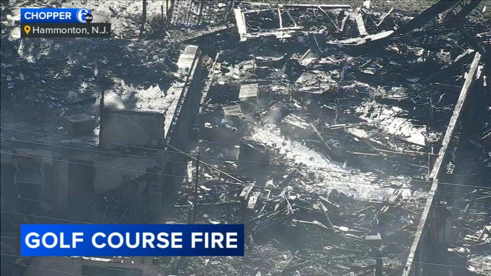 Fire breaks out at main building of Frog Rock Golf and Country Club in Hammonton, Atlantic County