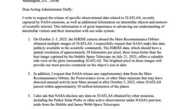 A Request for NASA to Release Scientific Data on 3I/ATLAS | by Avi Loeb | Oct, 2025