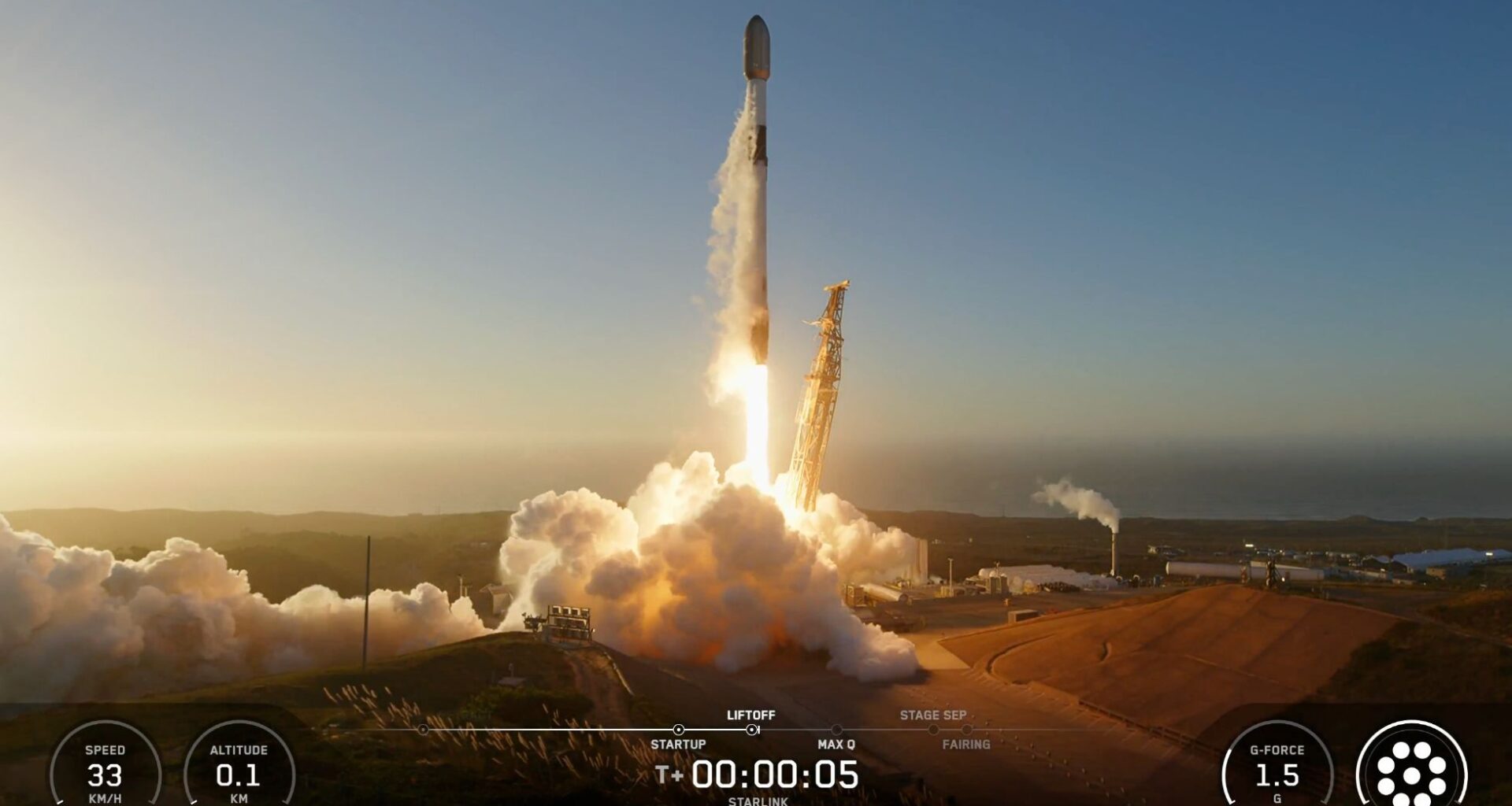 SpaceX launches 28 Starlink satellites from California, lands rocket at sea