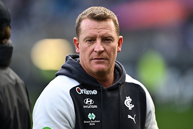 Michael Voss, senior coach of Carlton.