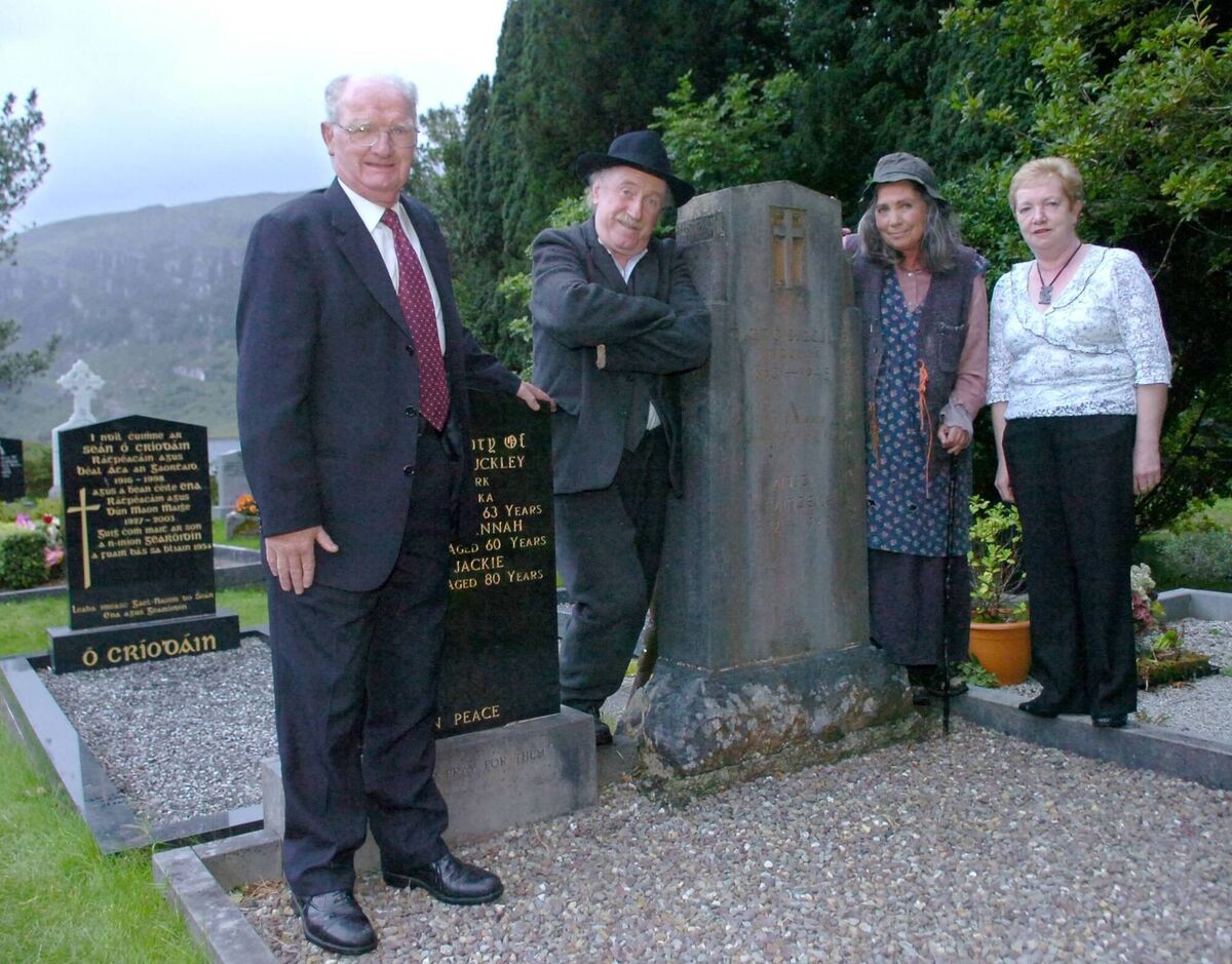 A gathering at the grave of the 'Tailor and Ansty', Timothy Buckley and Anastasia Buckley (née McCarthy), at Gougane Barra. Picture: Richard Mills