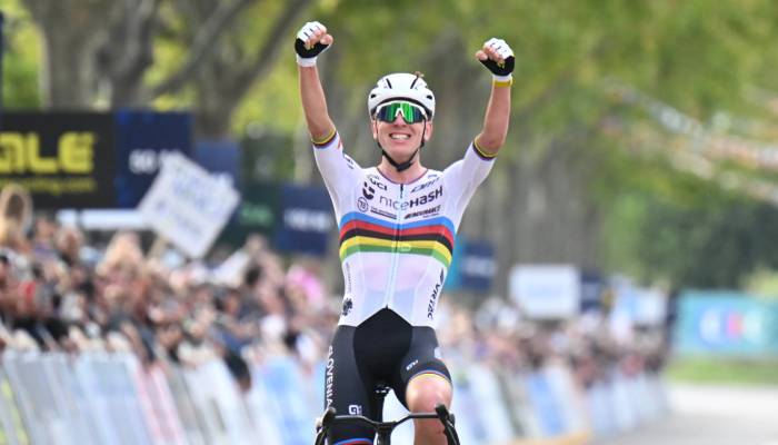 Tadej Pogacar makes cycling history with fifth consecutive Il Lombardia victory