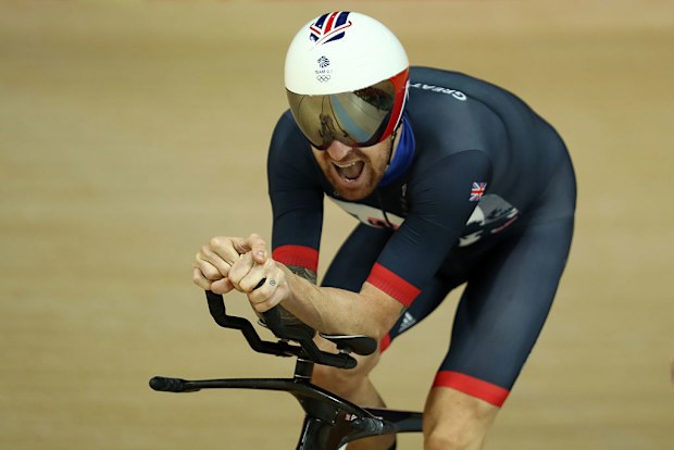 Bradley Wiggins in action at the 2016 Olympic Games in Rio.