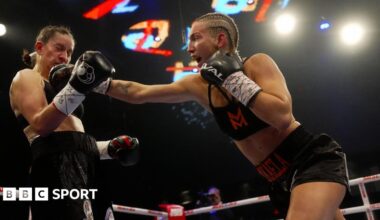 Mikaela Mayer lands a jab against Mary Spencer