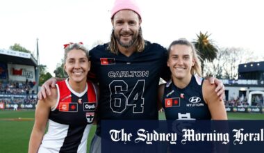 Carlton Blues players reflect on the heartfelt speech of former AFL player Mitch Brown after he came out as the competition’s first bisexual men’s player