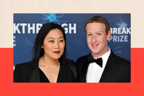 Getty Images Priscilla Chan and Mark Zuckerberg dressed smartly