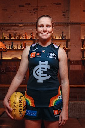 AFLW Carlton star Tara Bohanna.