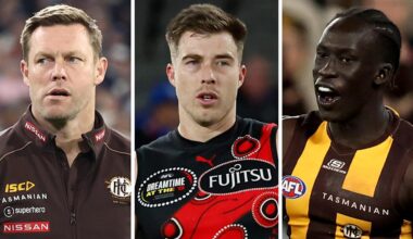 Latest trade news and done deals, Zach Merrett Hawthorn offer to Essendon, Changkuoth Jiath to Melbourne, Charlie Curnow first Sydney offer, Brayden Fiorini Essendon Gold Coast trade