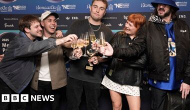 Sam Fender wins the 2025 Mercury Prize for his third album, People Watching