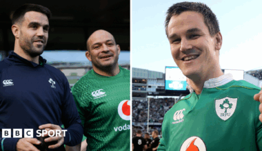 Conor Murray, Rory Best and Johnny Sexton