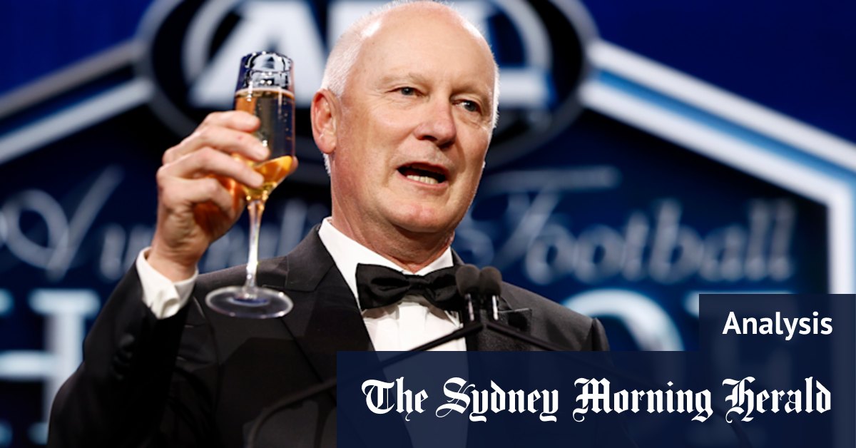 Richard Goyder is leaving the AFL. He’s foiled a plot on his way out
