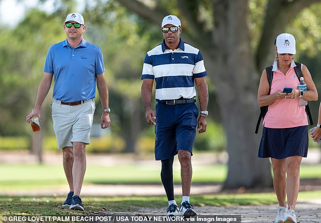 The 15-time major winner has been seen at his son Charlie's tournaments in recent months