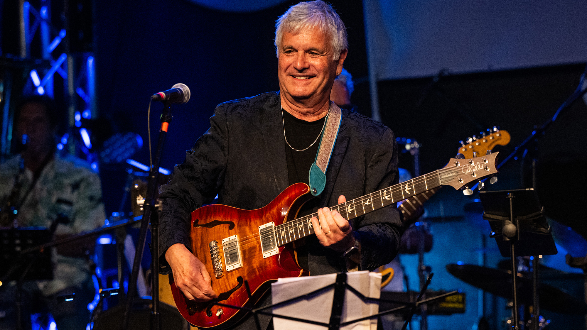 Laurence Juber, former member of Wings, performs onstage at The Canyon during The Tribe's All Star Tribute Concert to the Beach Boys on July 03, 2025 in Agoura Hills, California.