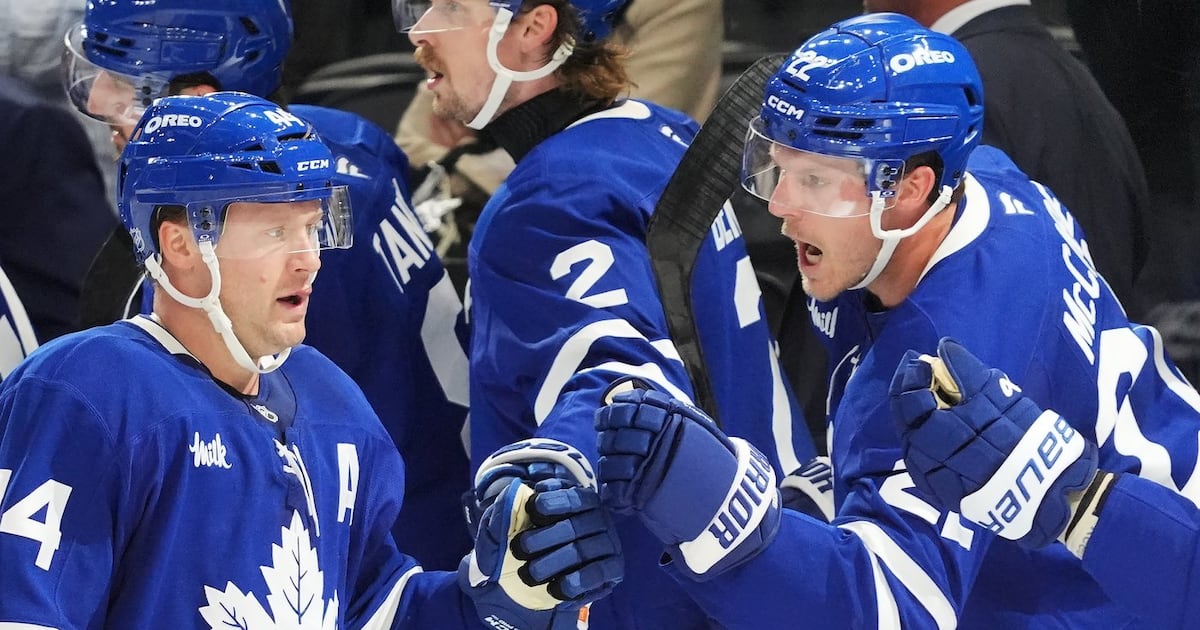 Toronto Maple Leafs top Montreal Canadiens to open post-Marner era in Toronto