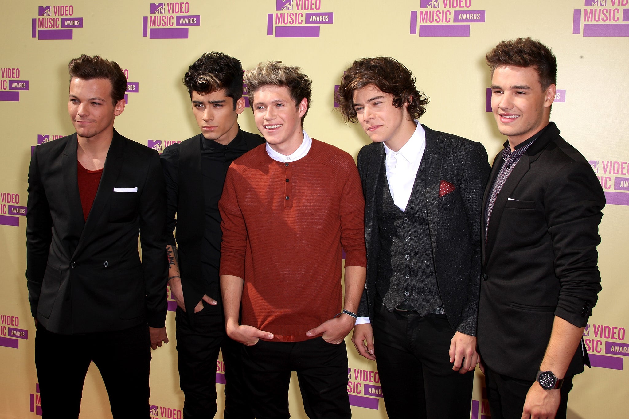 ‘There was this feeling of togetherness’: (from left) Tomlinson, Zayn Malik, Niall Horan, Harry Styles and Liam Payne in 2012