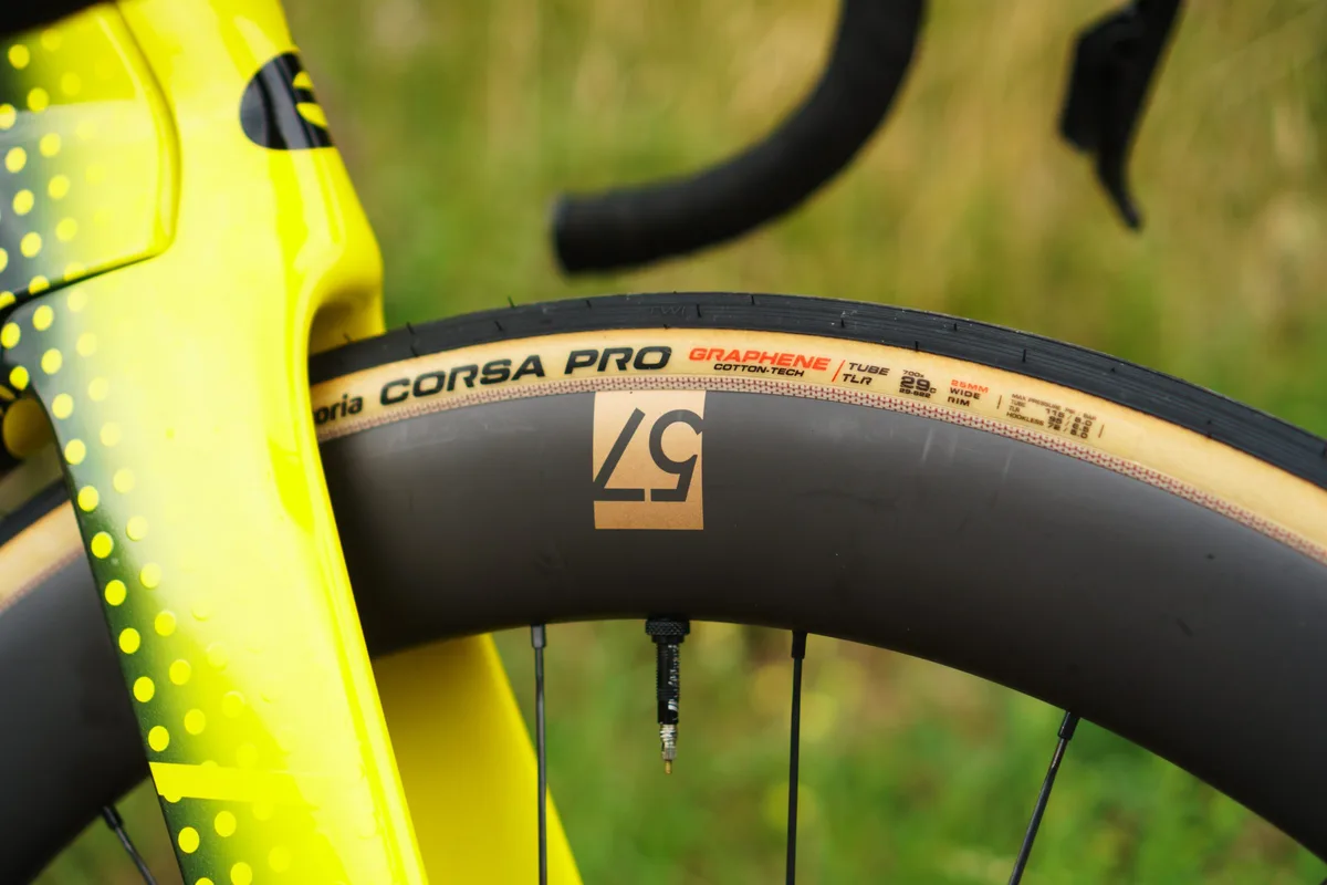 Jonas Vingegaard's new Cervélo S5 at the 2025 Tour de France