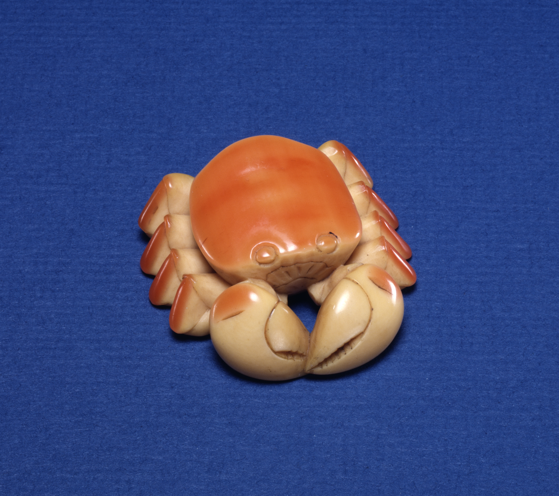  A 19th-century Japanese ornament made from hornbill ivory. In Southeast Asia, hornbill numbers were decimated due to the demand for their casques, which led to the listing of several Southeast Asian species on CITES in 1992.