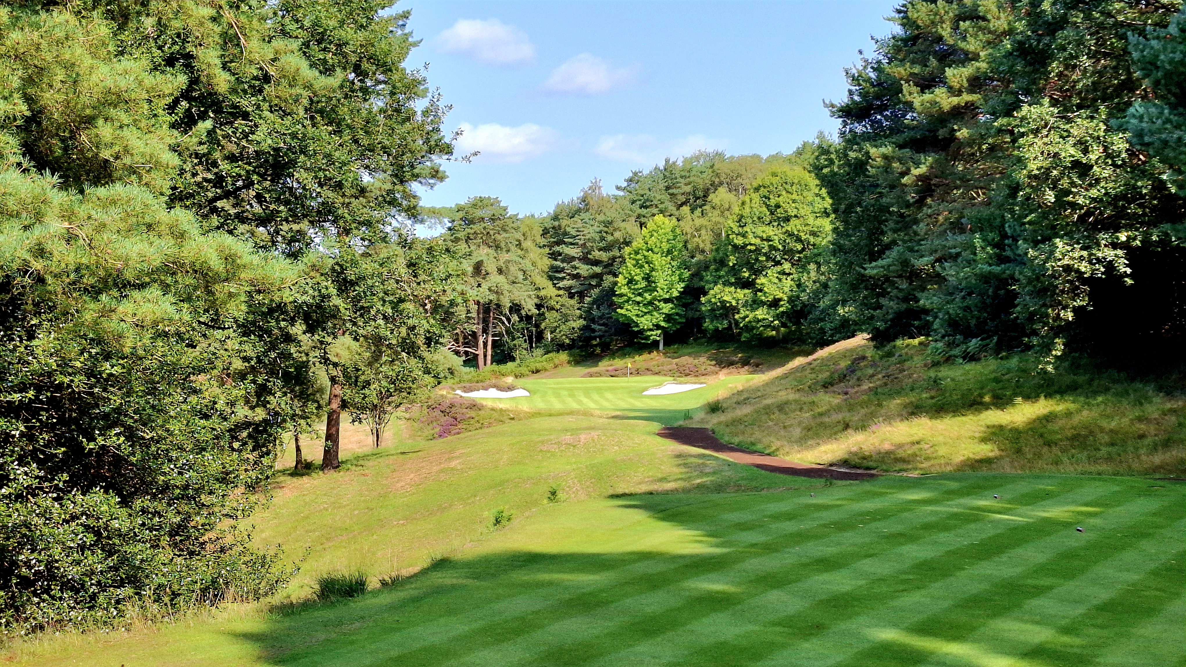 The par-3 3rd hole at Hindhead Golf Club