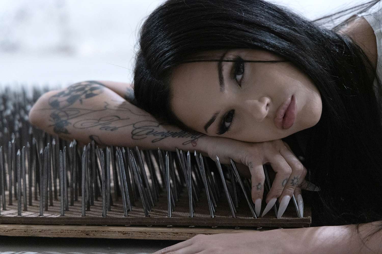 Maggie Lindemann Got Hurt from Laying on Bed of Nails for Album Cover (Exclusive)