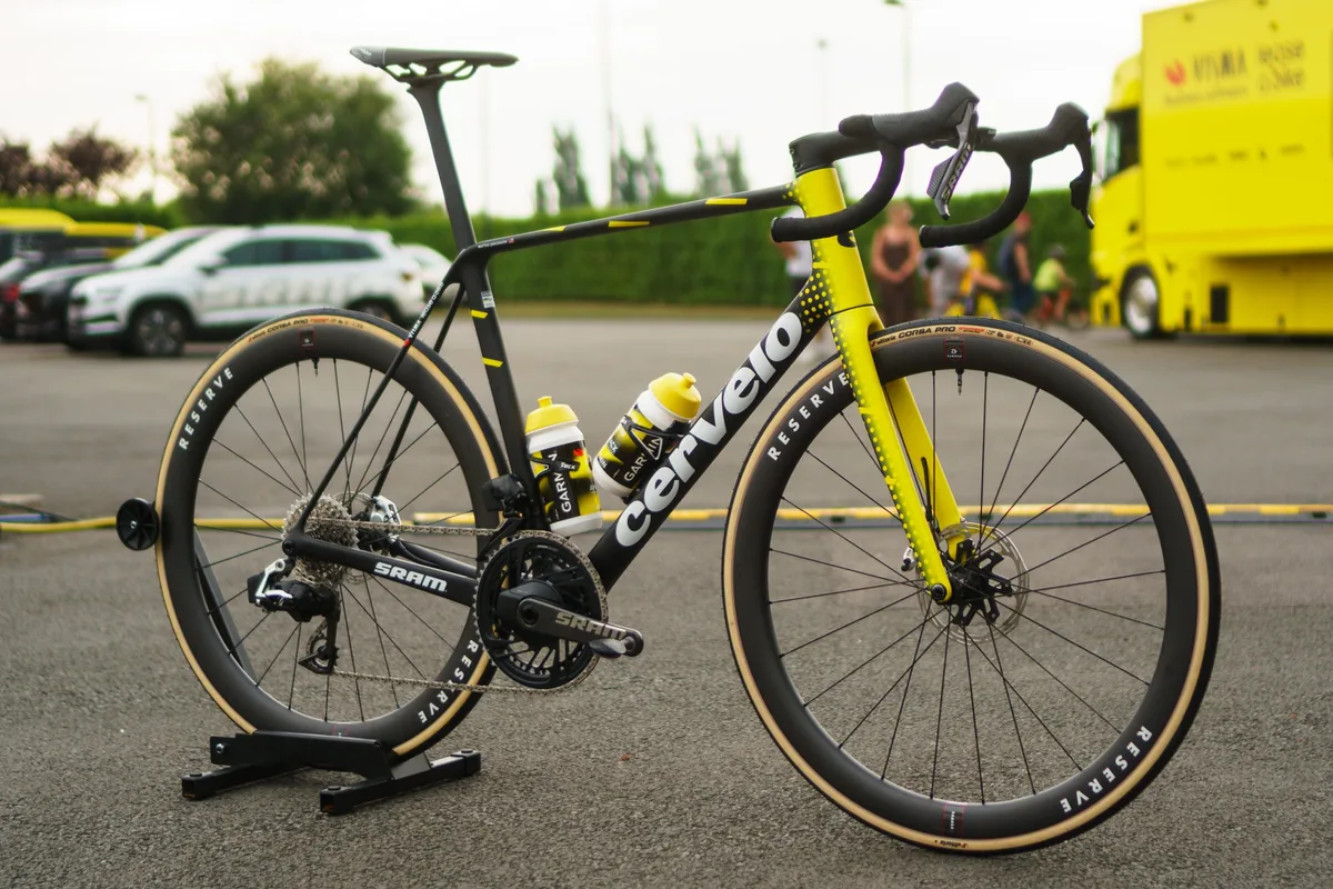 Matteo Jorgenson's new Cervélo R5 at the 2025 Tour de France