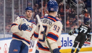 McDavid scores twice to help Oilers cool off hot Mammoth