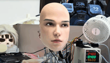 Chinese tech company develops creepy ultra-lifelike robot face — watch it blink, twitch and nod