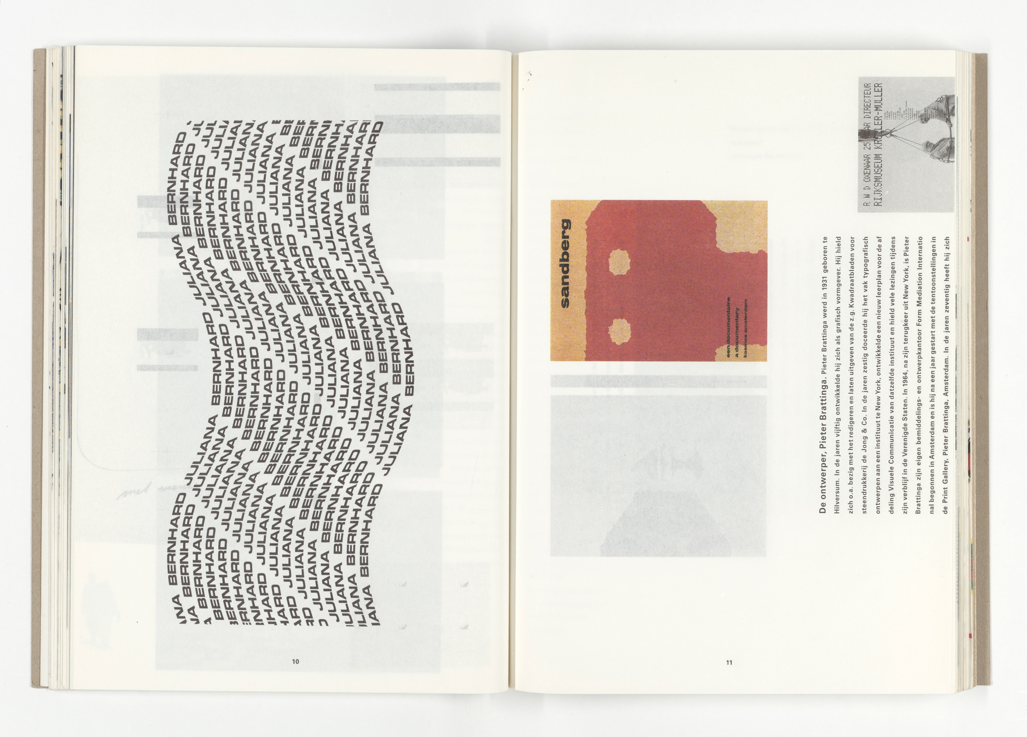 Book spread by Irma Boom