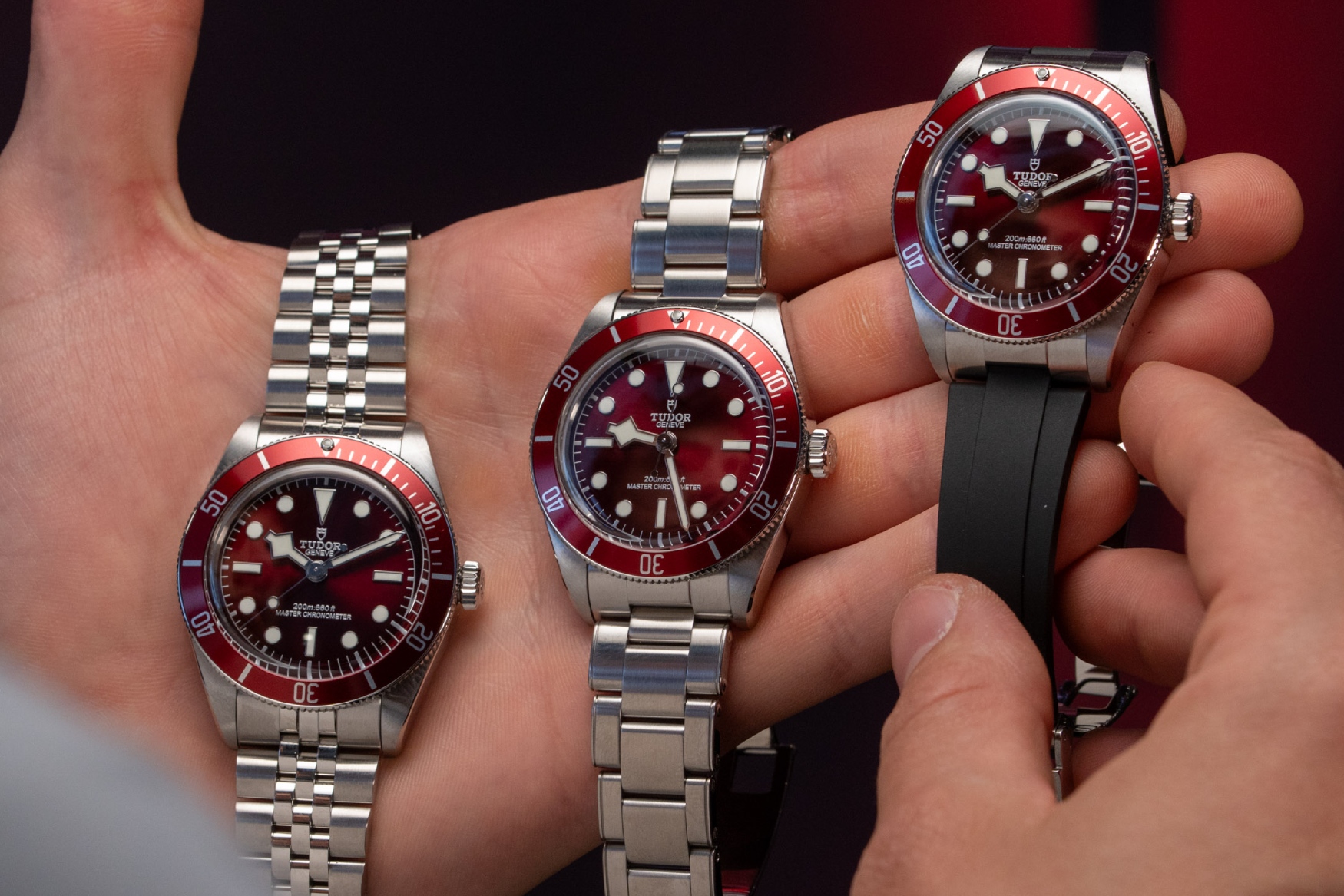 Tudor Black Bay 58 Burgundy range