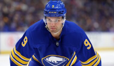 Sabres’ Josh Norris leaves game against Rangers with injury