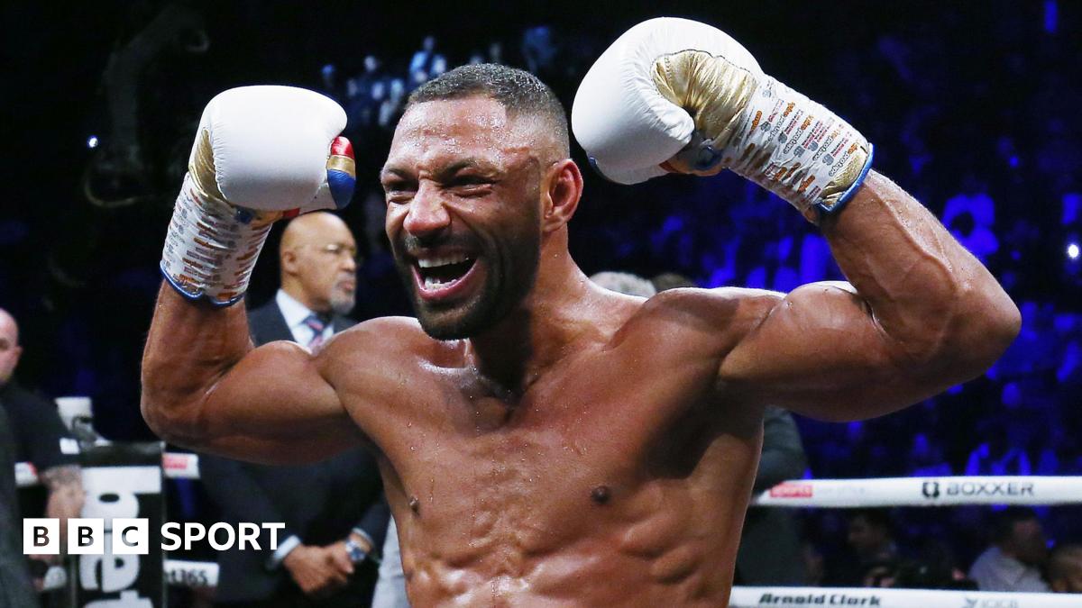 Kell Brook celebrates a victory