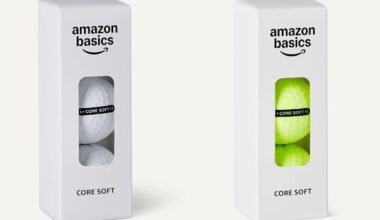 The new Amazon Basics Golf Ball