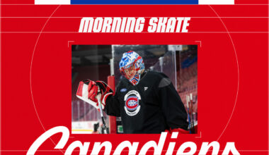 Updates from optional morning skate – Oct. 16