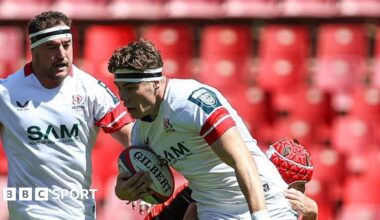 United Rugby Championship: In-form Ulster face Lions at Ellis Park - updates