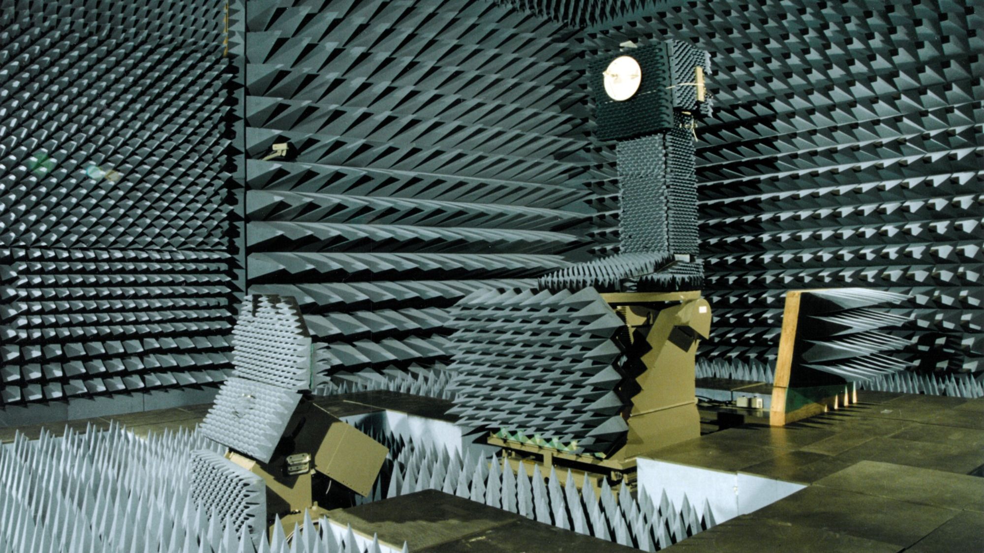 a room with spiky walls