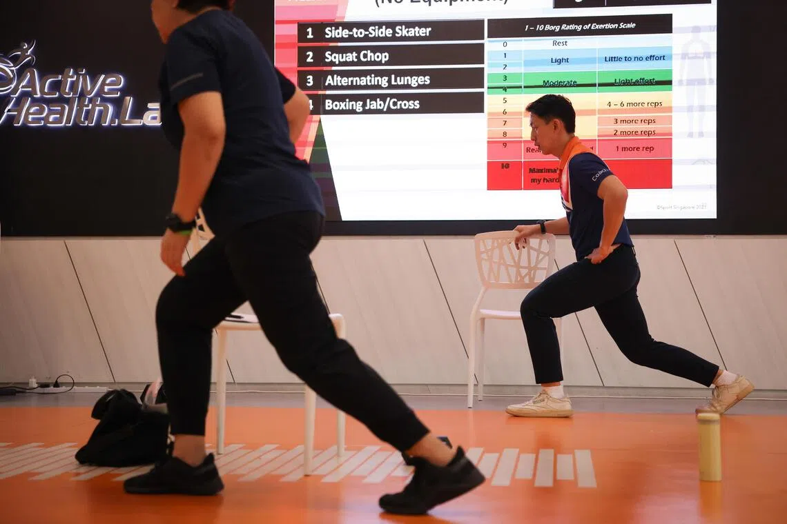 How exercise is used to manage hypertension in Singapore