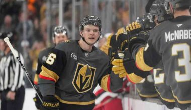 Barbashev has two points as Golden Knights beat Hurricanes
