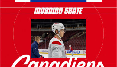 Lines and defense pairings at morning skate – Oct. 11
