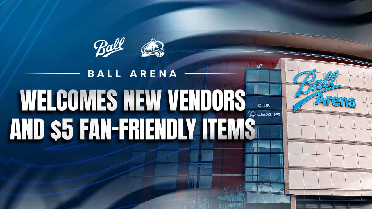 Legends Global and Ball Arena Partner with Colorado Avalanche to Introduce Fan-Friendly Pricing and New Vendors