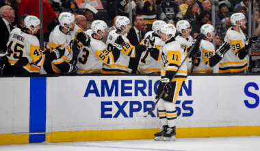 Hallander scores 1st NHL goal, Penguins rally to top Kings