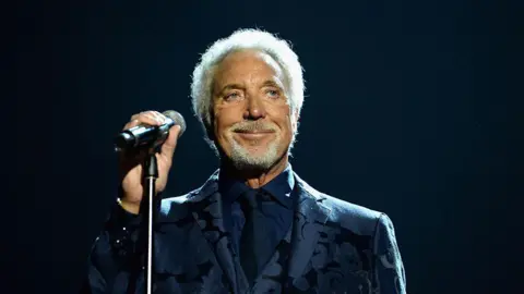 Getty Images Sir Tom Jones singing