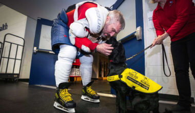 Ovechkin meets service dog named after him 