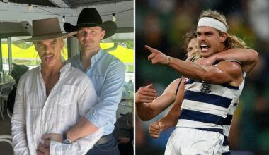 Geelong star Bailey Smith responds to Mad Monday backlash after Mitch Brown said ‘Heath Ledger’s way hotter’