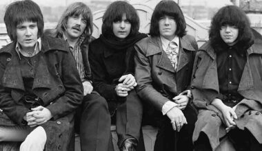 Deep Purple posing for a photograph in the late 1960s