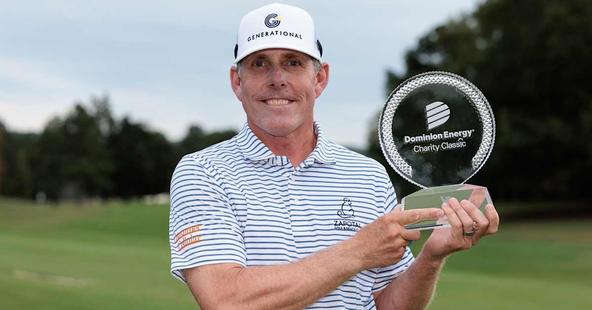 Justin Leonard eagles final hole to win Dominion Energy Charity Classic